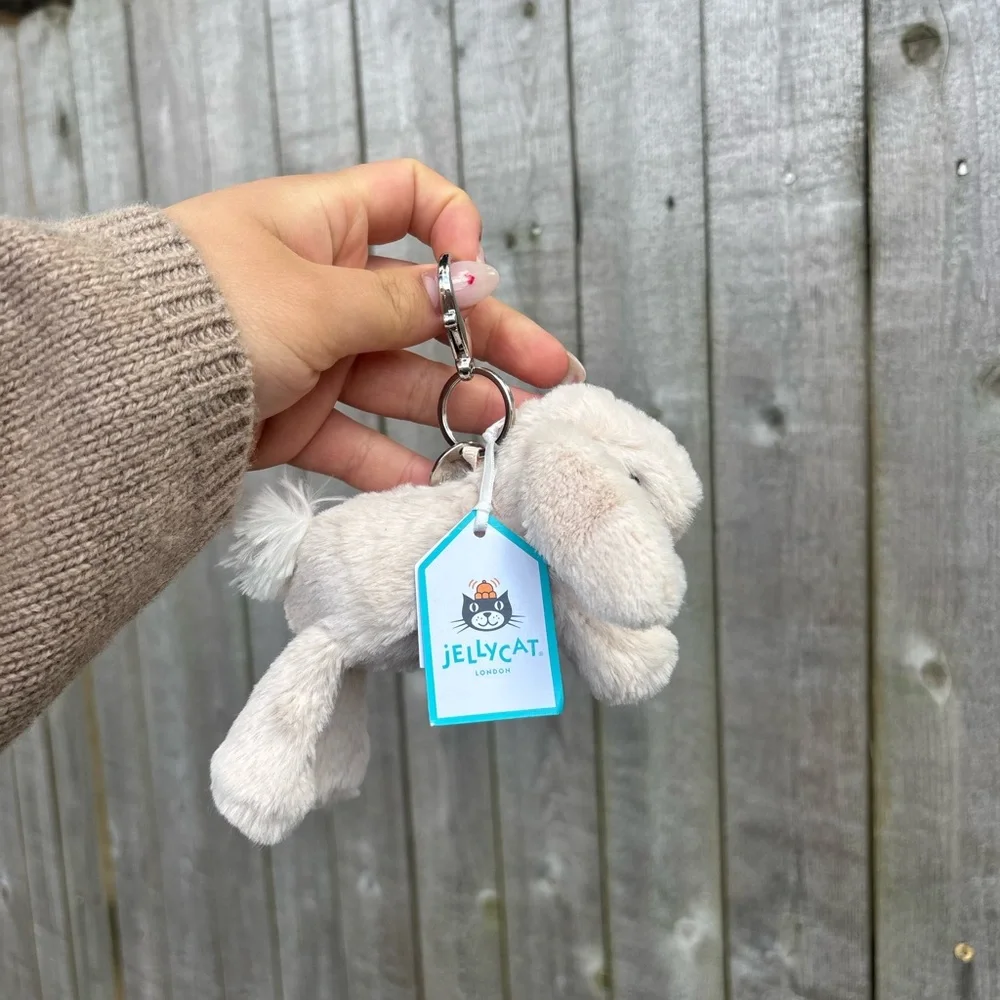 !NWT! Jellycat Smudge Rabbit Bag Charm - Picture 3 of 6